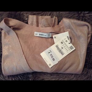 Zara Shiny Pink Cardigan